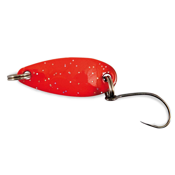 Esca Akira Trout Area Spoon Fluo Red Silver Glitter 3g Nomura NM46156230