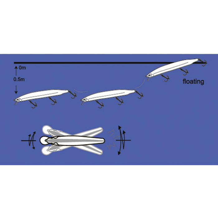 Lure Yori Green Silver Orange 13cm 17g Nomura NM58204313