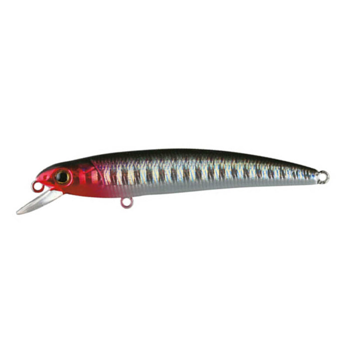 Appât Hiro Minnow Black Red Silver 9cm Nomura NM60300409