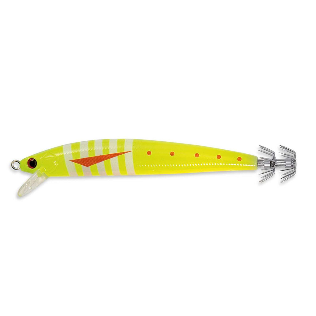 Lure Ika Calamari Fluo Yellow With Stripes 12cm 10g Nomura NM61599012