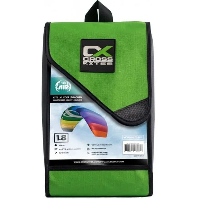 Cerf-volant Air R2F Vert-Jaune 1.8 Crosskites VMCK1018B