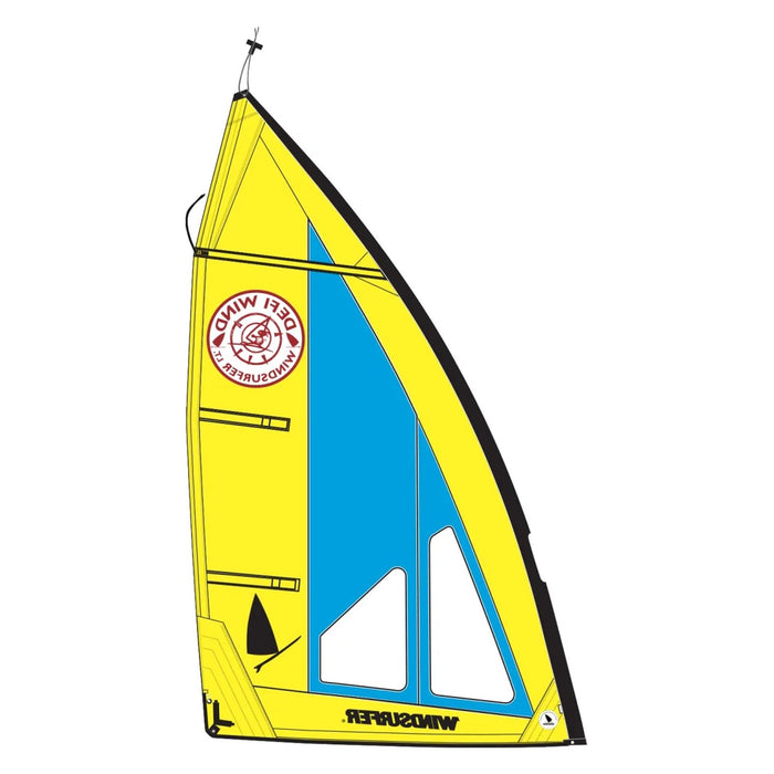 Voile Défi Wind Windsurfer LT Jaune-Bleu marine 5,0 Exocet WS010910500