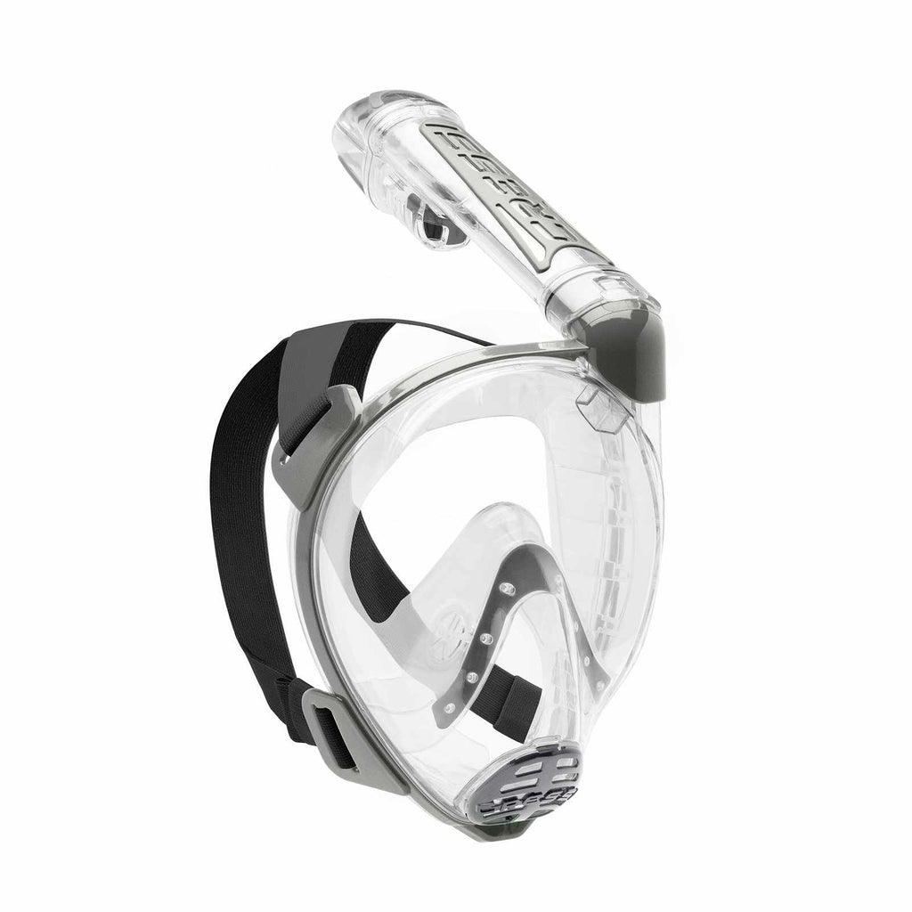 Snorkeling Full Face Mask Duke Transparent-Silver S-M Cressi XDT000000