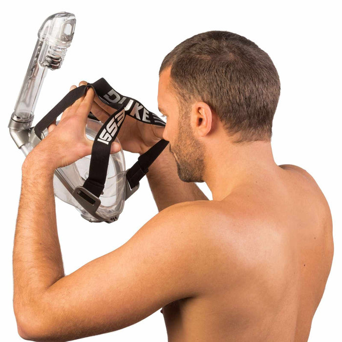 Snorkeling Full Face Mask Duke Transparent-Silver S-M Cressi XDT000000