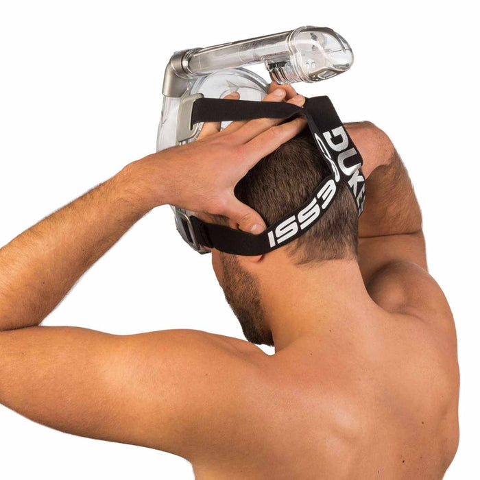 Snorkeling Full Face Mask Duke Transparent-Silver S-M Cressi XDT000000