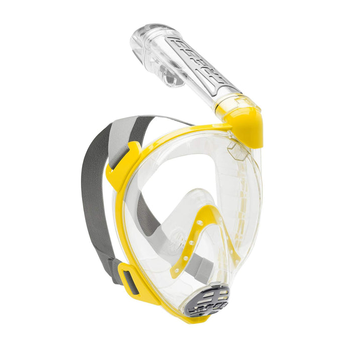 Snorkeling Full Face Mask Duke Transparent-Yellow S-M Cressi XDT000010
