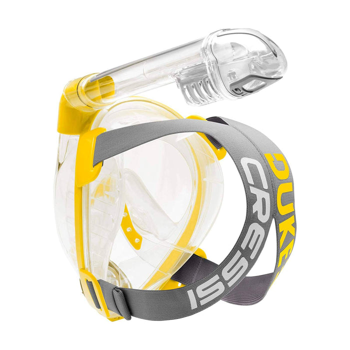 Snorkeling Full Face Mask Duke Transparent-Yellow S-M Cressi XDT000010