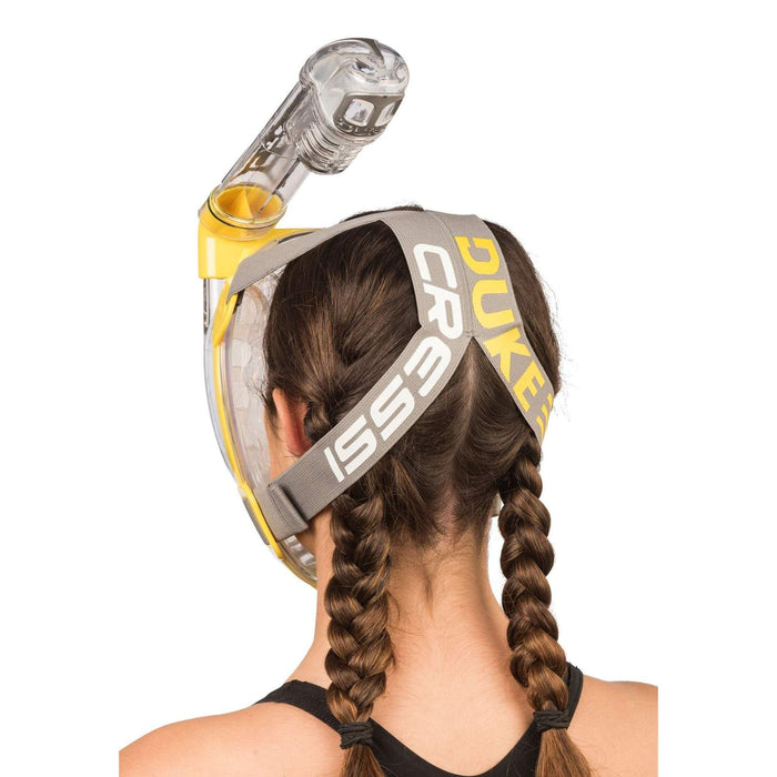 Snorkeling Full Face Mask Duke Transparent-Yellow S-M Cressi XDT000010