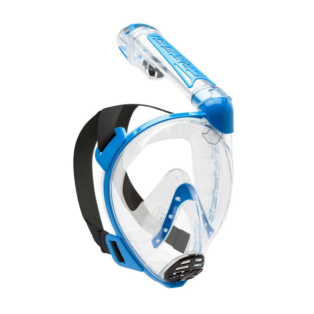 Masque de snorkeling Full Face Duke Transparent-Bleu S-M Cressi XDT000020
