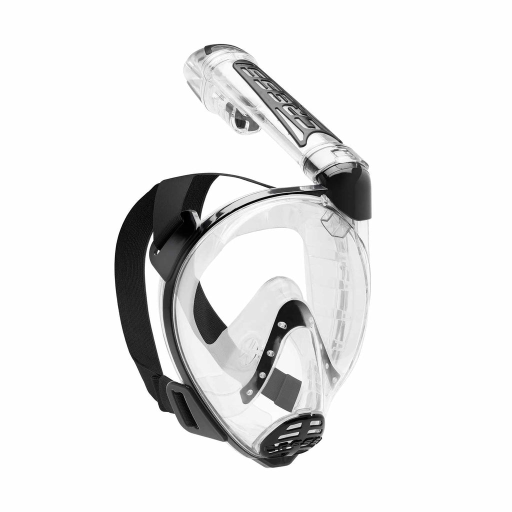 Snorkeling Full Face Mask Duke Transparent-Black S-M Cressi XDT000050
