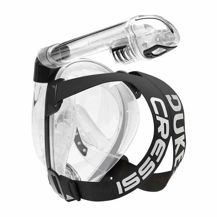 Snorkeling Full Face Mask Duke Transparent-Black S-M Cressi XDT000050