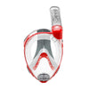 Snorkeling Full Face Mask Duke Transparent-Red S-M Cressi XDT000058