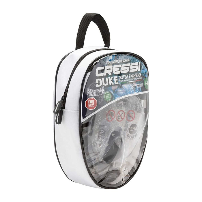 Snorkeling Full Face Mask Duke Transparent-Red S-M Cressi XDT000058