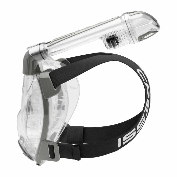 Snorkeling Full Face Mask Duke Transparent-Silver M-L Cressi XDT010000
