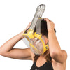 Snorkeling Full Face Mask Duke Transparent-Yellow M-L Cressi XDT010010