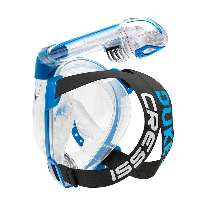 Snorkeling Full Face Mask Duke Transparent-Blue M-L Cressi XDT010020
