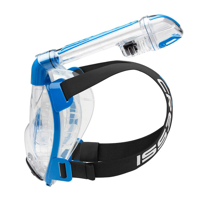 Snorkeling Full Face Mask Duke Transparent-Blue M-L Cressi XDT010020