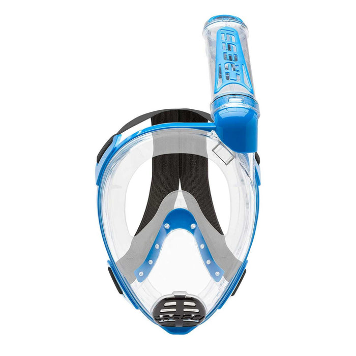Snorkeling Full Face Mask Duke Transparent-Blue M-L Cressi XDT010020