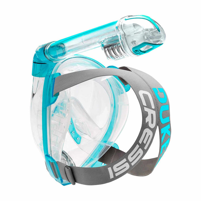 Masque de snorkeling à visage intégral Duke Transparent-Aquamarine M-L Cressi XDT010025