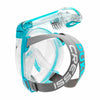 Masque de snorkeling à visage intégral Duke Transparent-Aquamarine M-L Cressi XDT010025