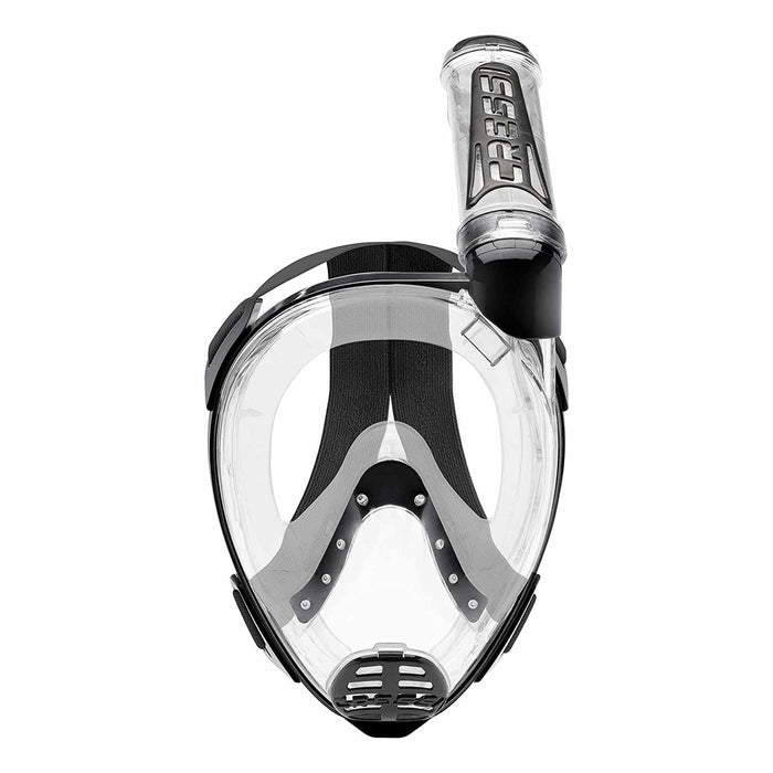 Snorkeling Full Face Mask Duke Transparent-Black M-L Cressi XDT010050