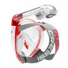 Snorkeling Full Face Mask Duke Transparent-Red M-L Cressi XDT010058