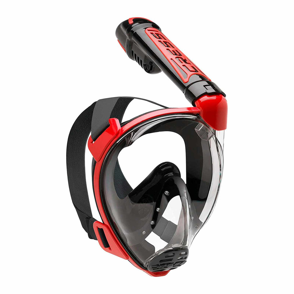 Snorkeling Full Face Mask Duke Dark-Red M-L Cressi XDT015058