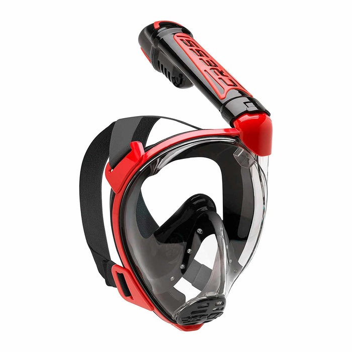 Snorkeling Full Face Mask Duke Dark-Red M-L Cressi XDT015058