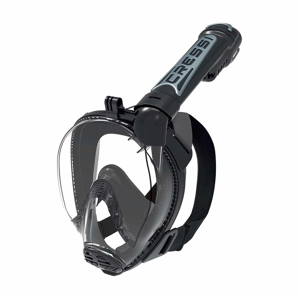 Snorkeling Full Face Mask Duke Action Dark-Black M-L Cressi XDT015250