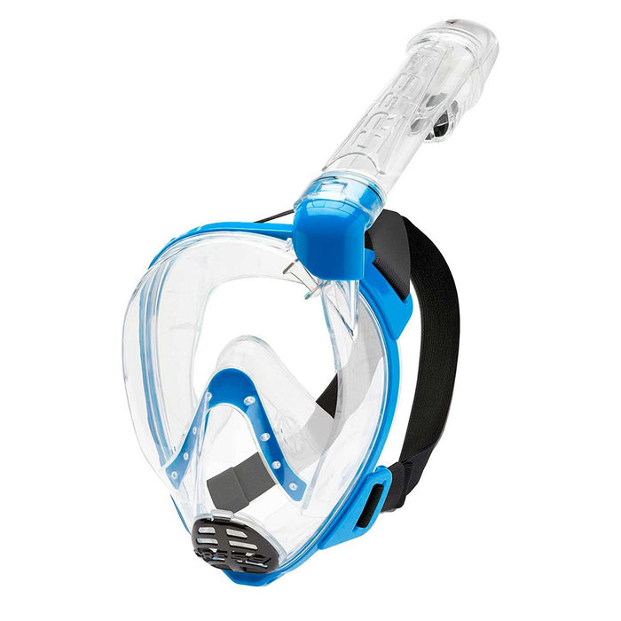 Snorkeling Full Face Mask Baron Transparent-Blue S-M Cressi XDT020020