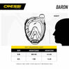 Snorkeling Full Face Mask Baron Transparent-Pink S-M Cressi XDT020040