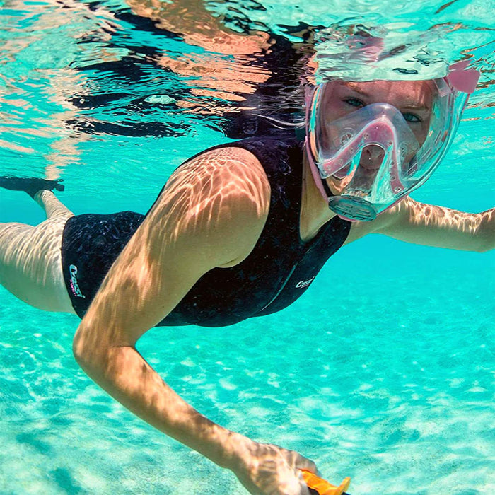 Snorkeling Full Face Mask Baron Dark-Blue S-M Cressi XDT025020