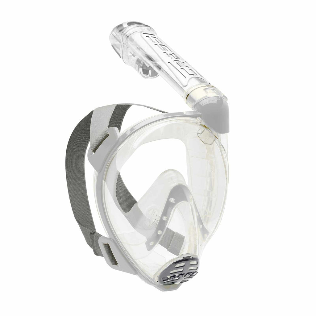 Snorkeling Full Face Mask Baron Transparent-Silver M-L Cressi XDT030000