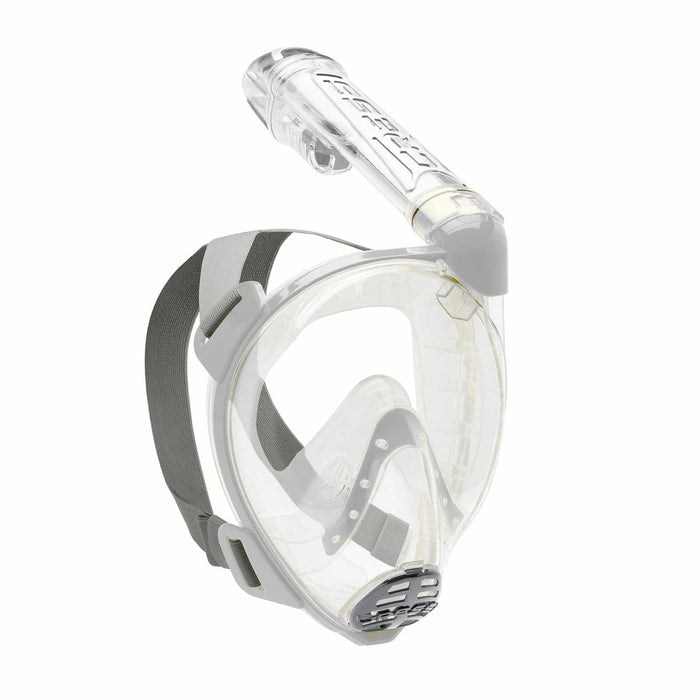 Snorkeling Full Face Mask Baron Transparent-Silver M-L Cressi XDT030000