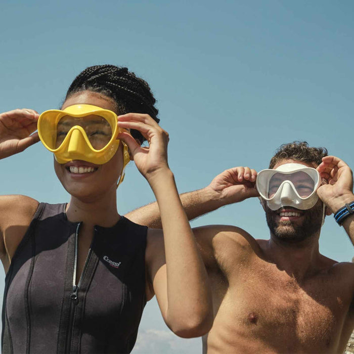 Máscara de snorkel de silicona F1 Transparente Cressi ZDN281000