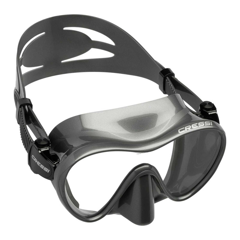 Máscara de snorkel de silicona F1 Plata Cressi ZDN281051