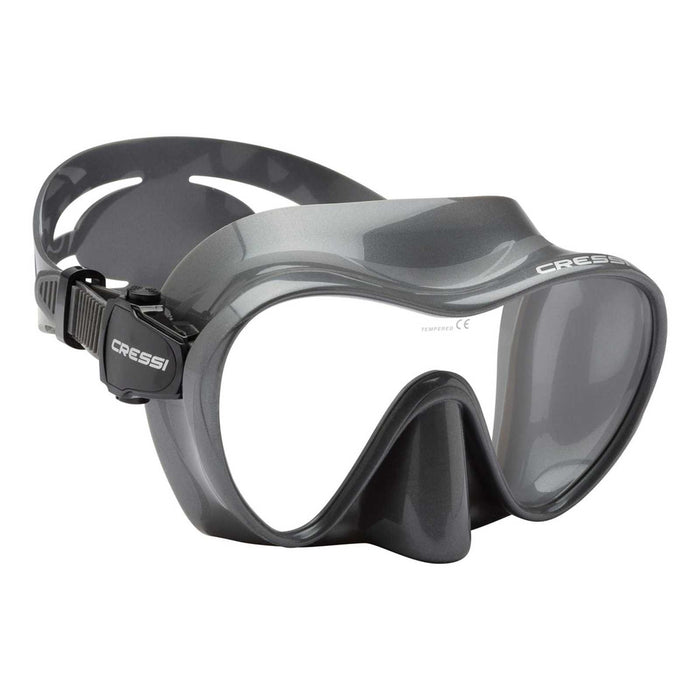 Máscara de snorkel de silicona F1 Plata Cressi ZDN281051