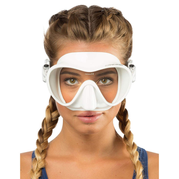 Masque en Silicone de Snorkeling F1 Blanc Cressi ZDN283000