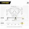 Snorkeling Silicone Mask F1 Pink Cressi ZDN284000