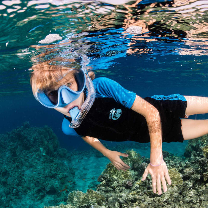 Snorkeling Silicone Mask F1 Small Blue Cressi ZDN311020