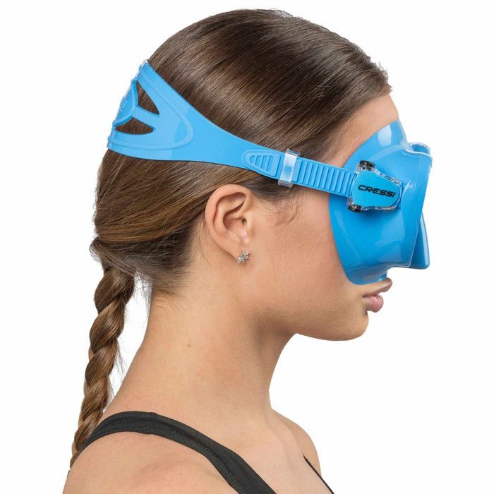 Snorkeling Silicone Mask F1 Small Blue Cressi ZDN311020