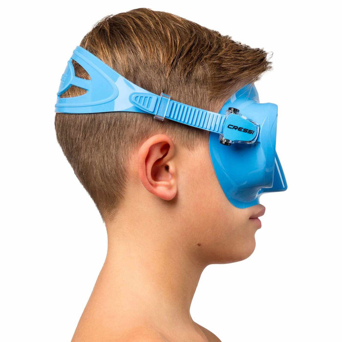 Snorkeling Silicone Mask F1 Small Blue Cressi ZDN311020