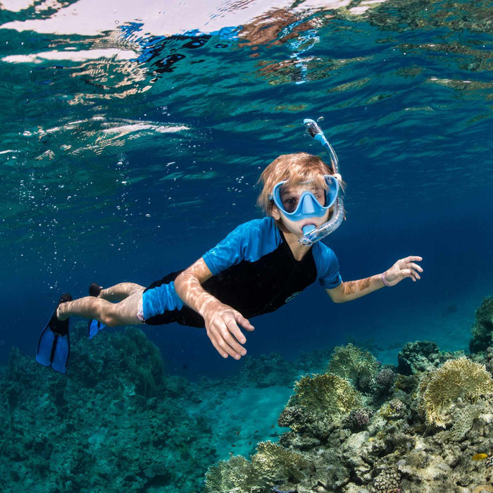 Snorkeling Silicone Mask F1 Small Blue Cressi ZDN311020